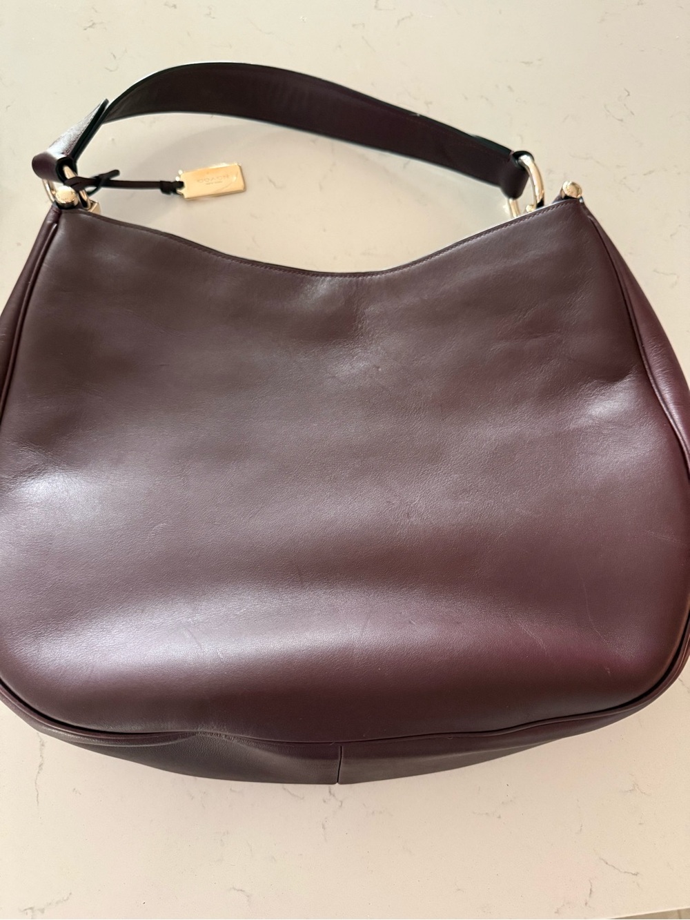 Coach Nomad Hobo Oxblood Glovetanned Leather Shoulder Bag Handbag - Picture 2 of 6